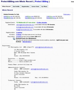 whois de protect-billing.com du 14/12/2009